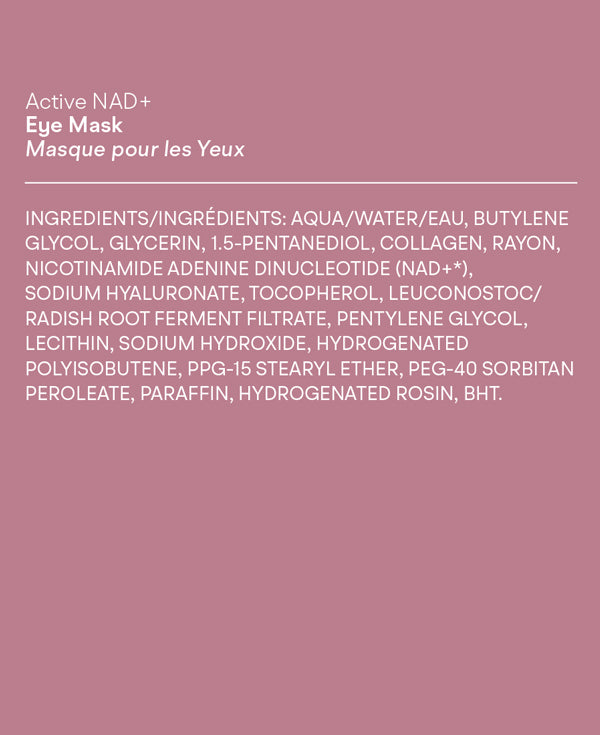Intuisse Active NAD+ Collagen Eye Mask full ingredient list