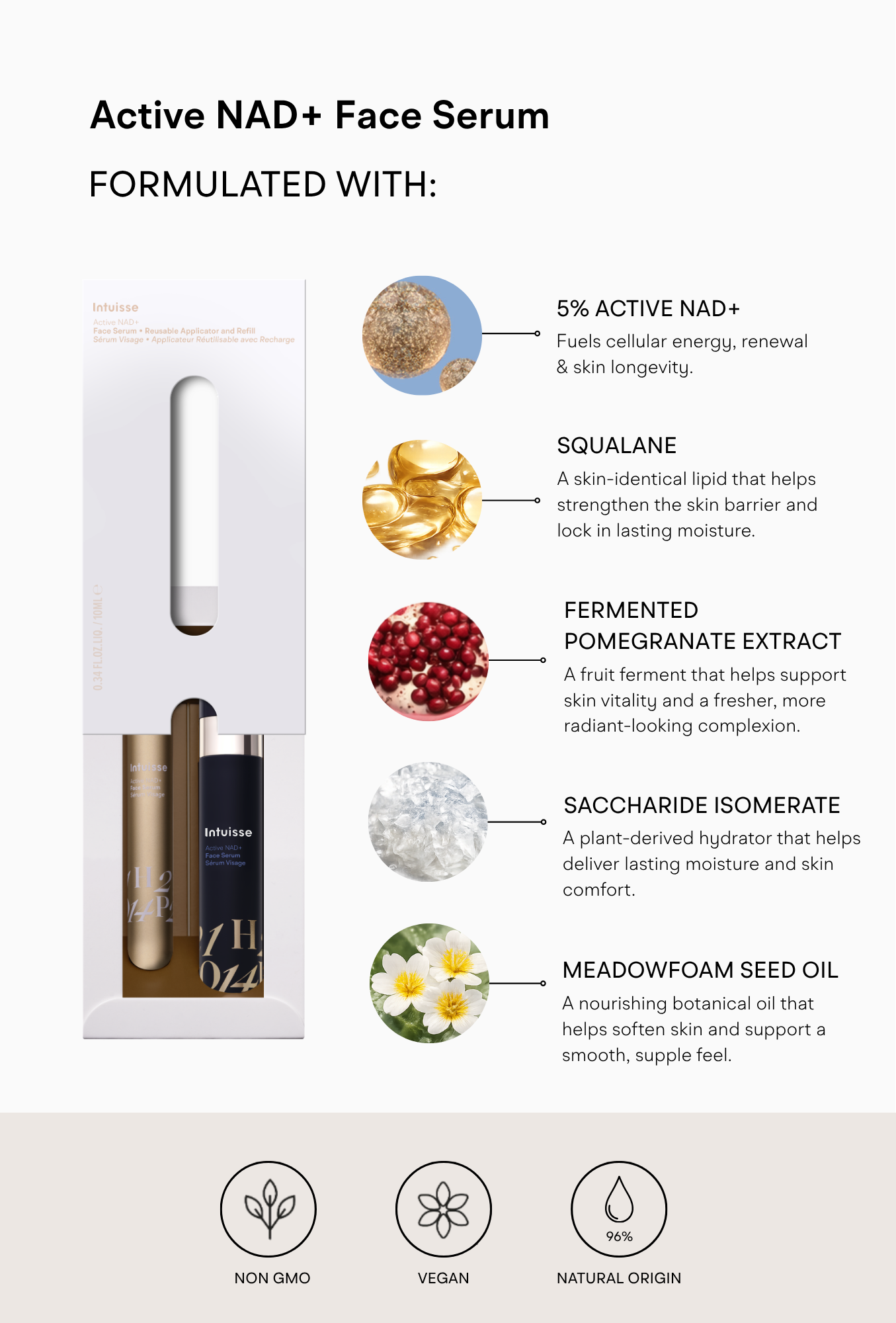Starter Kit – Active NAD+ Face Serum & Essential Cream – Intuisse