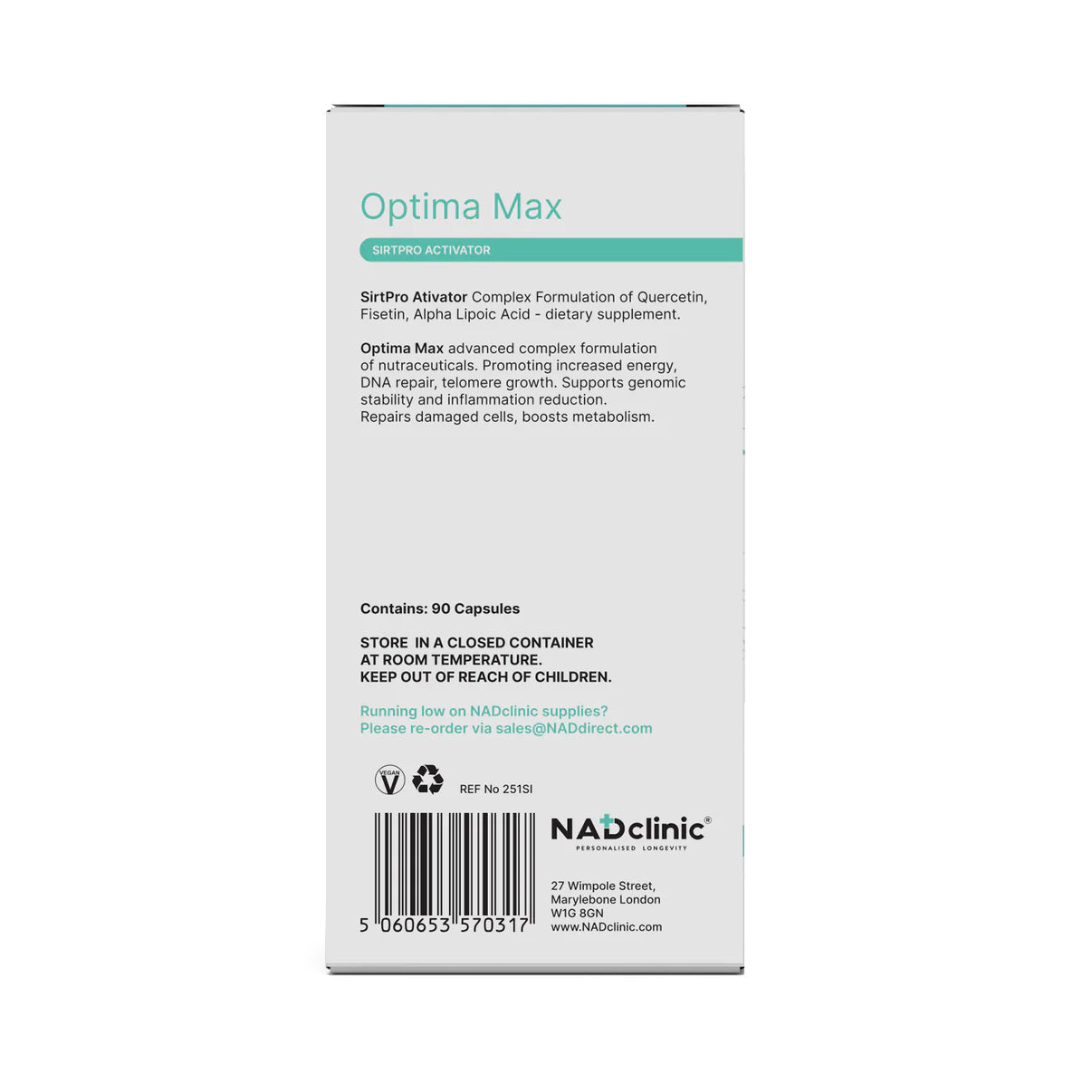 Optima Max – SirtPro Activator