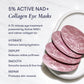 Intuisse Active NAD+ Collagen Eye Masks with 5% Active NAD+ for hydration, puffiness, fine lines and skin renewal.