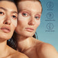 Two models wearing Intuisse Active NAD+ Collagen Eye Masks, a fragrance-free under-eye treatment made with 97% natural-origin ingredients.