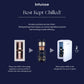Intuisse Active NAD+ Peptide Essential Cream beside the Intuisse skincare fridge.  How to refill and why NAD+ is best kept cold.