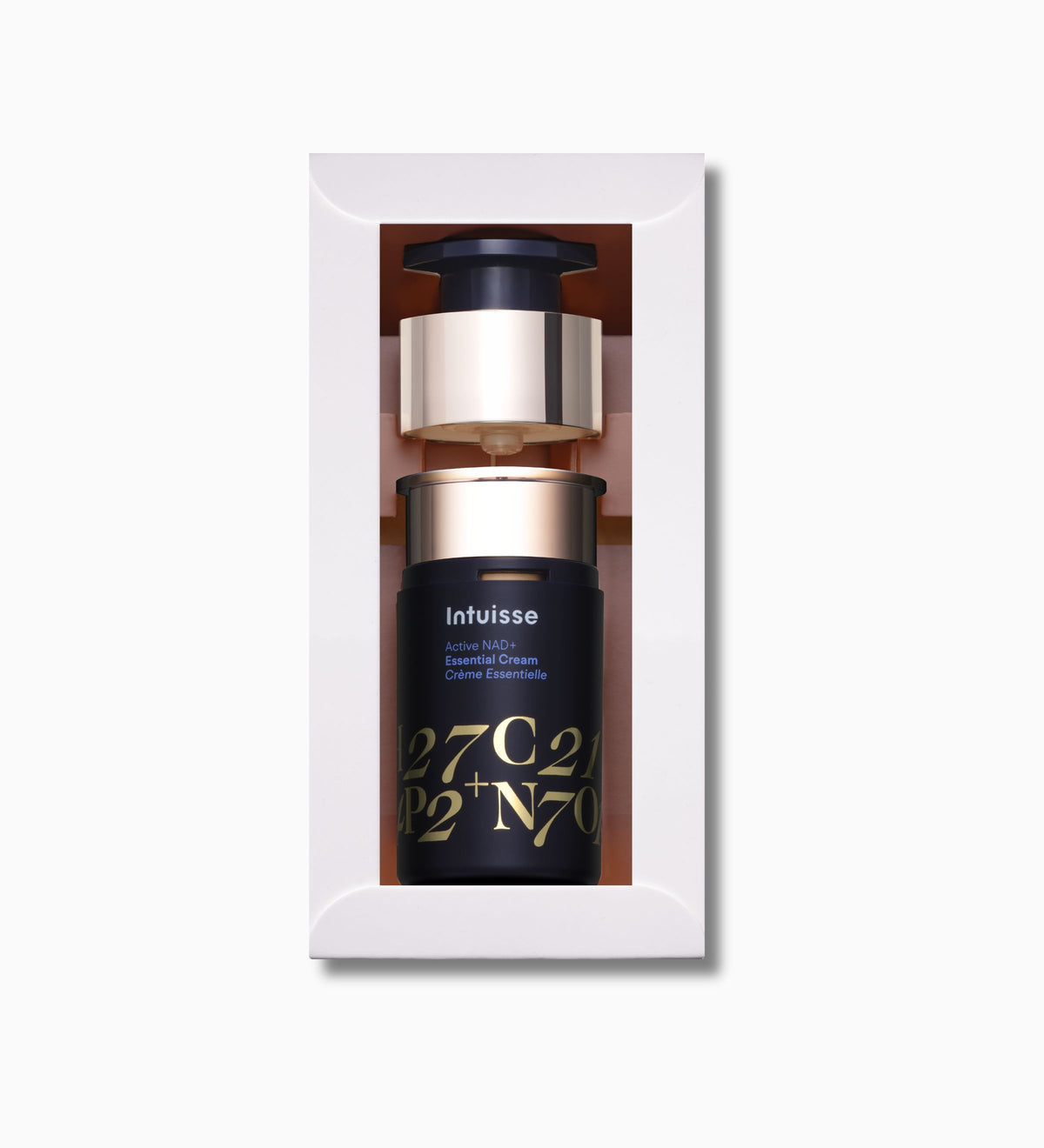 Intuisse Active NAD+ Peptide Essential Cream with one 15 ml refill in packaging