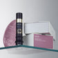 Intuisse Eye Love You Kit with Eye Serum and Collagen Eye Mask displayed on a glass shelf