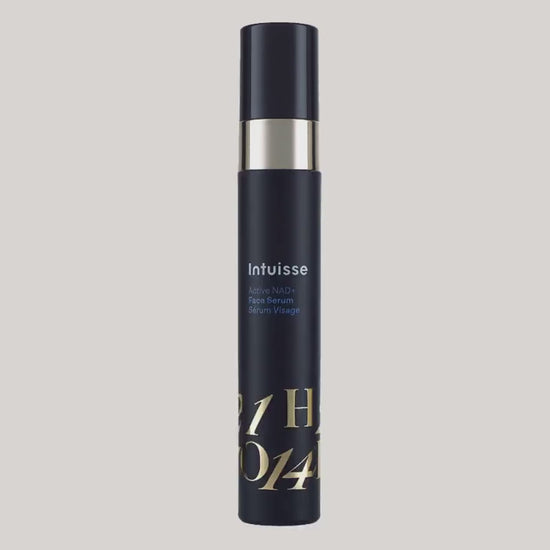 Stop-motion of the Intuisse Active NAD+ Face Serum refill in use. How to refill