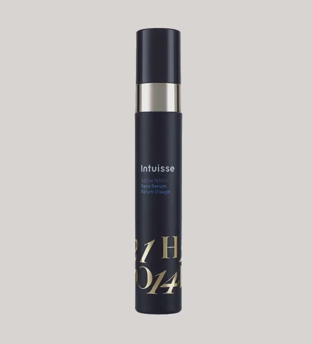 Stop-motion of the Intuisse Active NAD+ Face Serum refill in use. How to refill